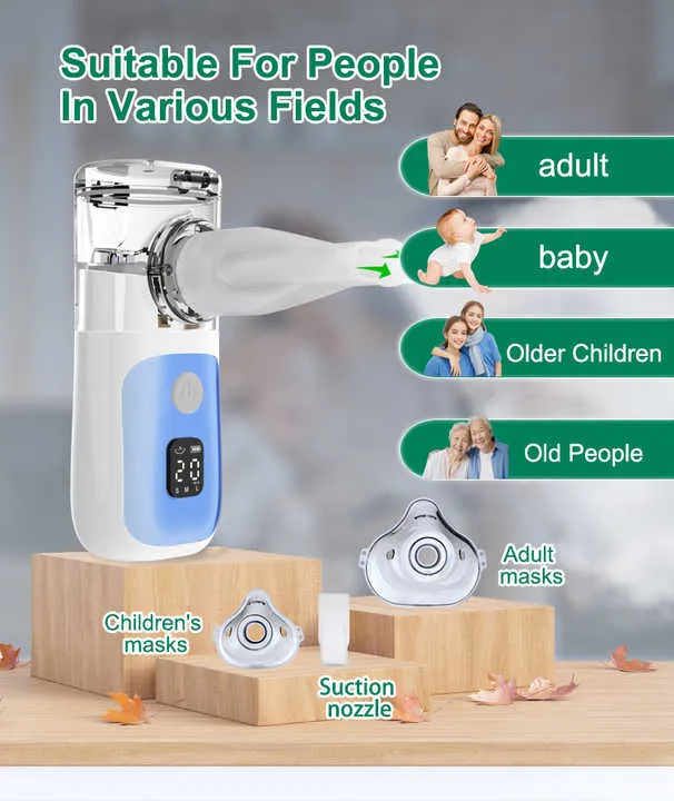 مصنع CE مجموعة محمولة باليد Nebulizadores Portatiles Nebulizador Portatil شبكة CE Factory Handheld Nebulizers Kit Portable Nebulizer Network