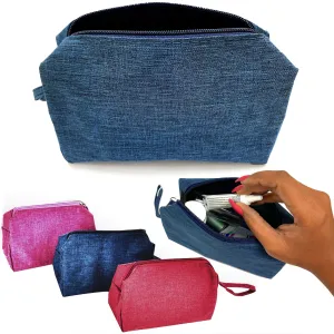 2 Pc Travel Make Up Toiletry Bag Zippered Pouch Cosmetic Organizer Case Purse 2 Pc Travel Make Up Toiletry Bag Zippered Pouch Cosmetic Organizer Case Purse