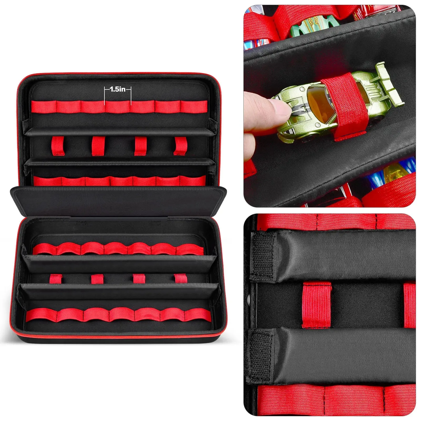 36 Car Toy Storage Case For Wheels Matchbox Cars Portable Organizer Holder