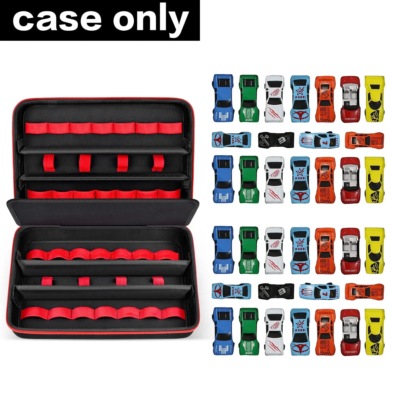 36 Car Toy Storage Case For Wheels Matchbox Cars Portable Organizer Holder
