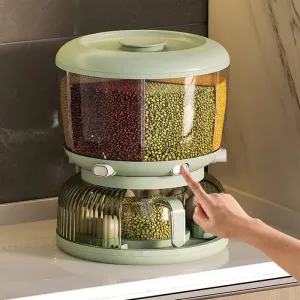 6-Slot Rotatory Grains & Egg Storage Bucket 6-Slot Rotatory Grains & Egg Storage Bucket