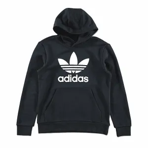 ADIDAS TREFOIL HOODIE YOUTH - BLACK ADIDAS TREFOIL HOODIE YOUTH - BLACK