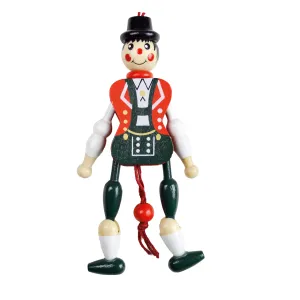 Bavarian Boy Jumping Jack Magnet Toy Bavarian Boy Jumping Jack Magnet Toy