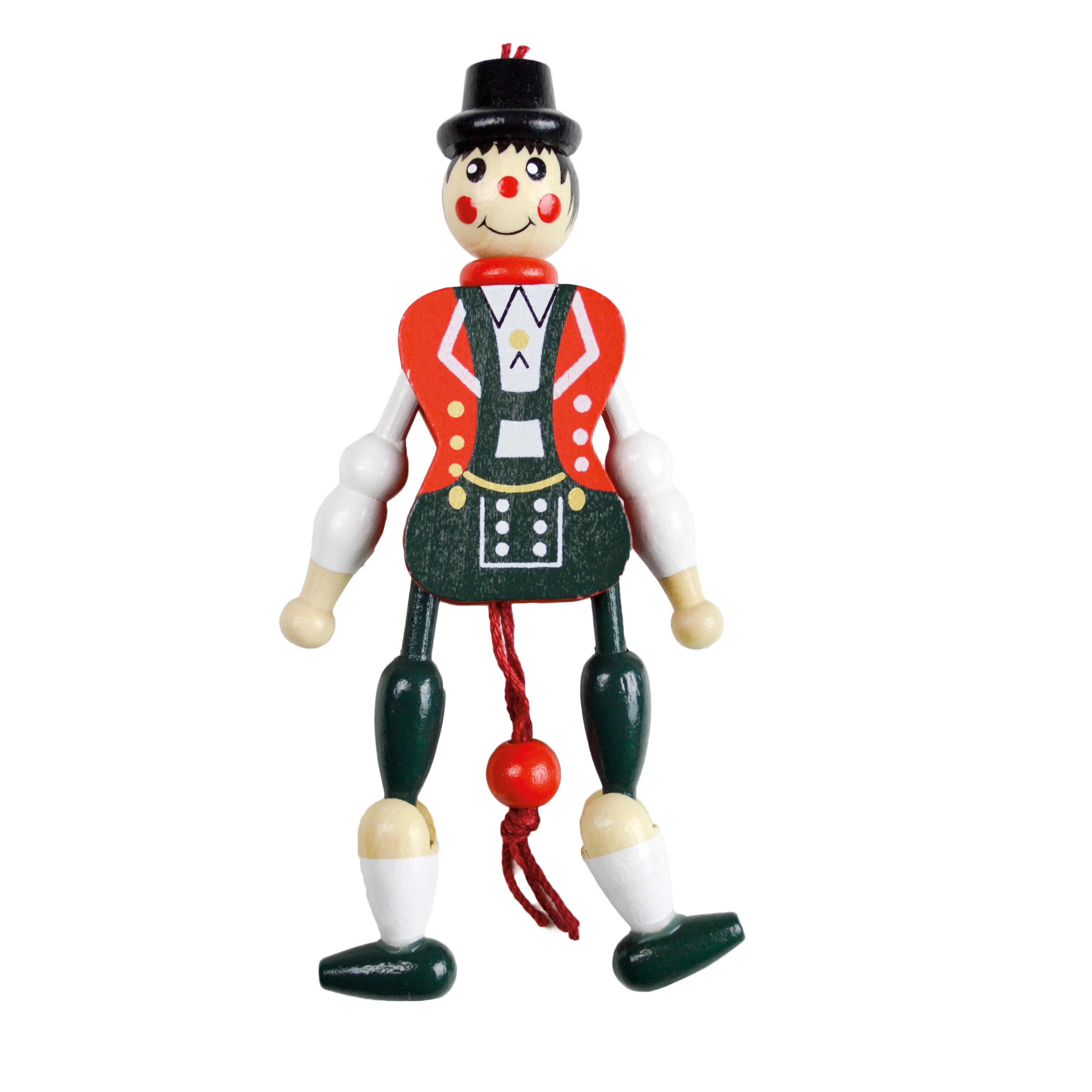 Bavarian Boy Jumping Jack Magnet Toy