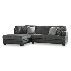 Benchcraft Brixley Pier Fabric and Leather Look 2 pc Sectional 2990616/2990667 Benchcraft Brixley Pier Fabric and Leather Look 2 pc Sectional 2990616/2990667