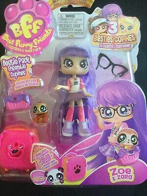 BFF (best furry friends) Bestie Doll Figure Playset: Cassandra & Dash, Angelina & Stardust, Zoe & Zara