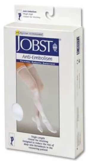 BSN Jobst 111463 Unisex Anti-Embolism Thigh-High Seamless Elastic Stockings, 1 Pair BSN Jobst 111463 Unisex Anti-Embolism Thigh-High Seamless Elastic Stockings, 1 Pair