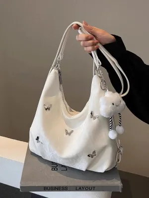 Butterfly-Embellished Shoulder Bag Butterfly-Embellished Shoulder Bag