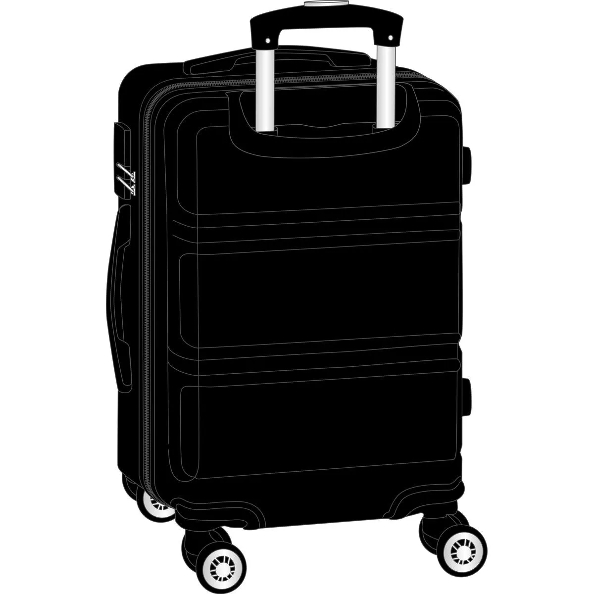 Cabin Suitcase by Safta Dark Grey 20 34 x 55 x 20 Cm