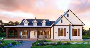Cape Cod Style 2,069 sq ft  House Plan for Practical Living Cape Cod Style 2,069 sq ft  House Plan for Practical Living