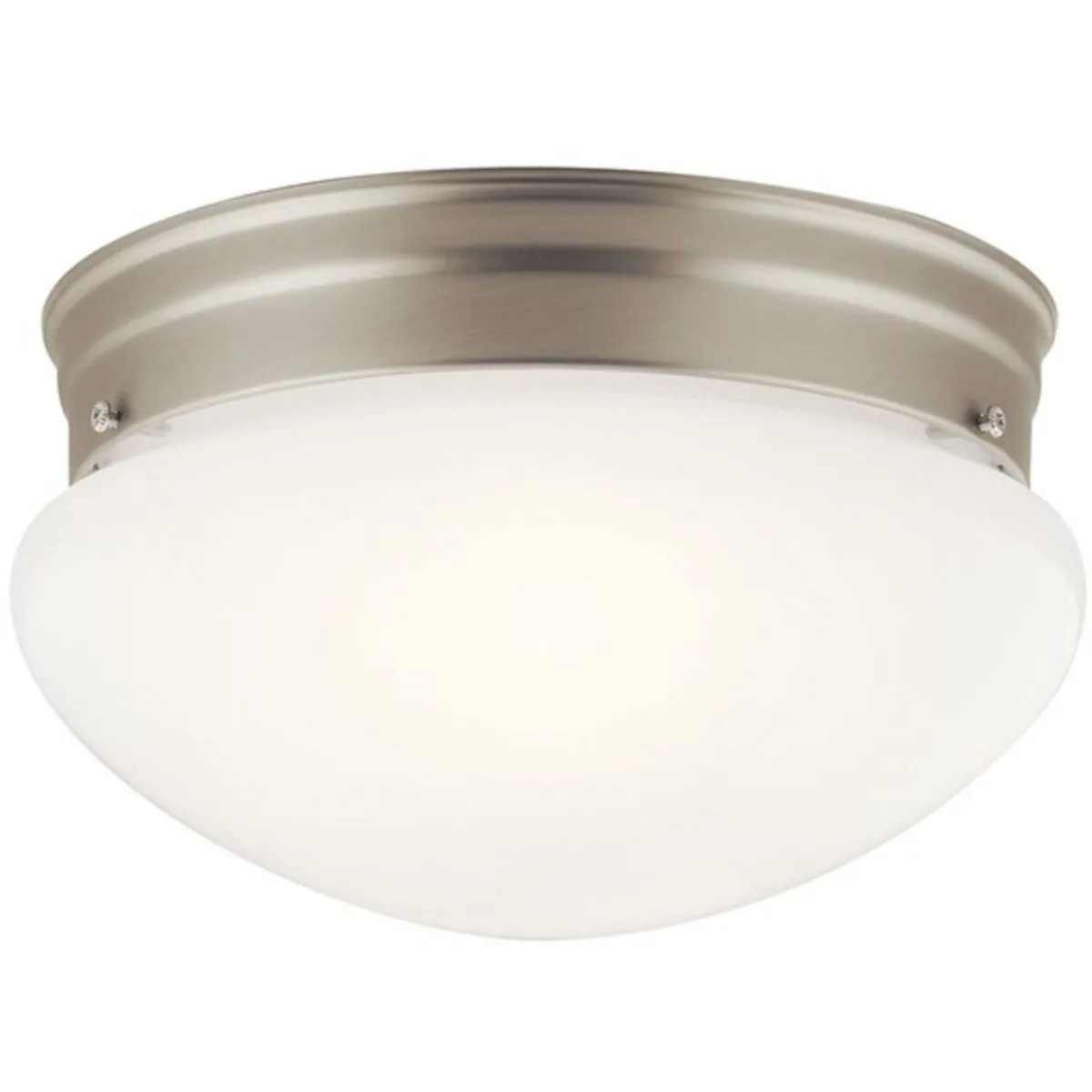 Ceiling Space 9 in. 2 Lights Puff Light Nickel finish