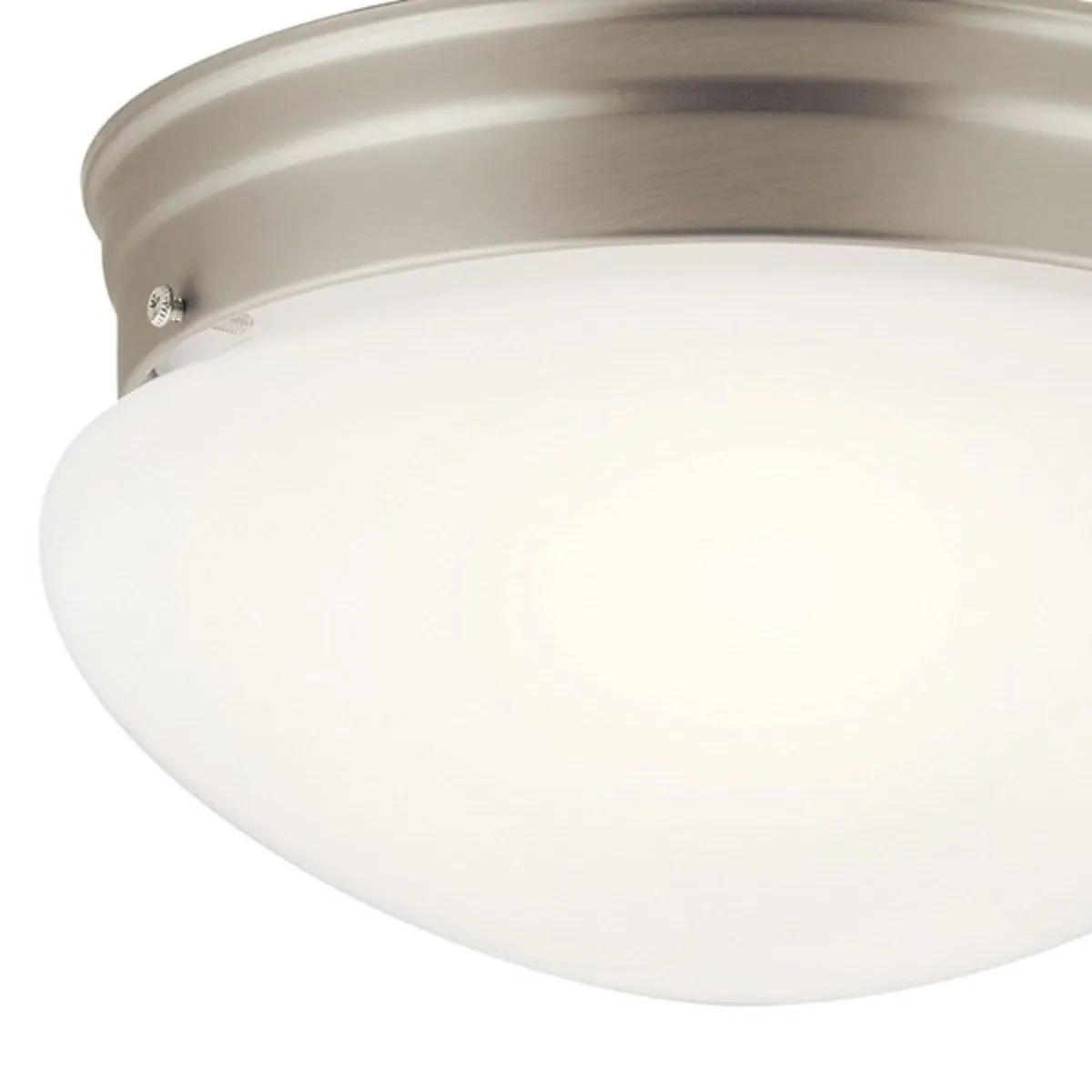 Ceiling Space 9 in. 2 Lights Puff Light Nickel finish