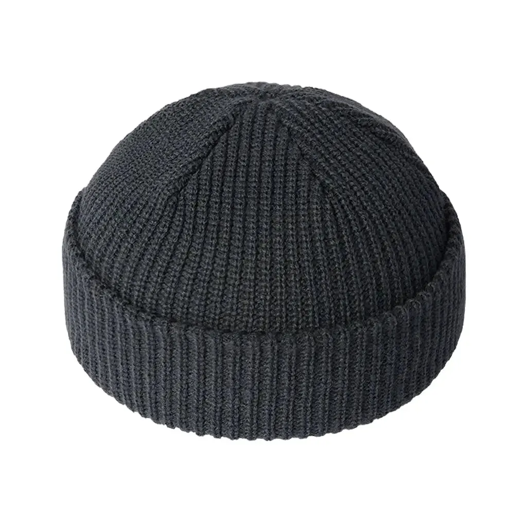 CHARCOAL FISHERMAN BEANIE