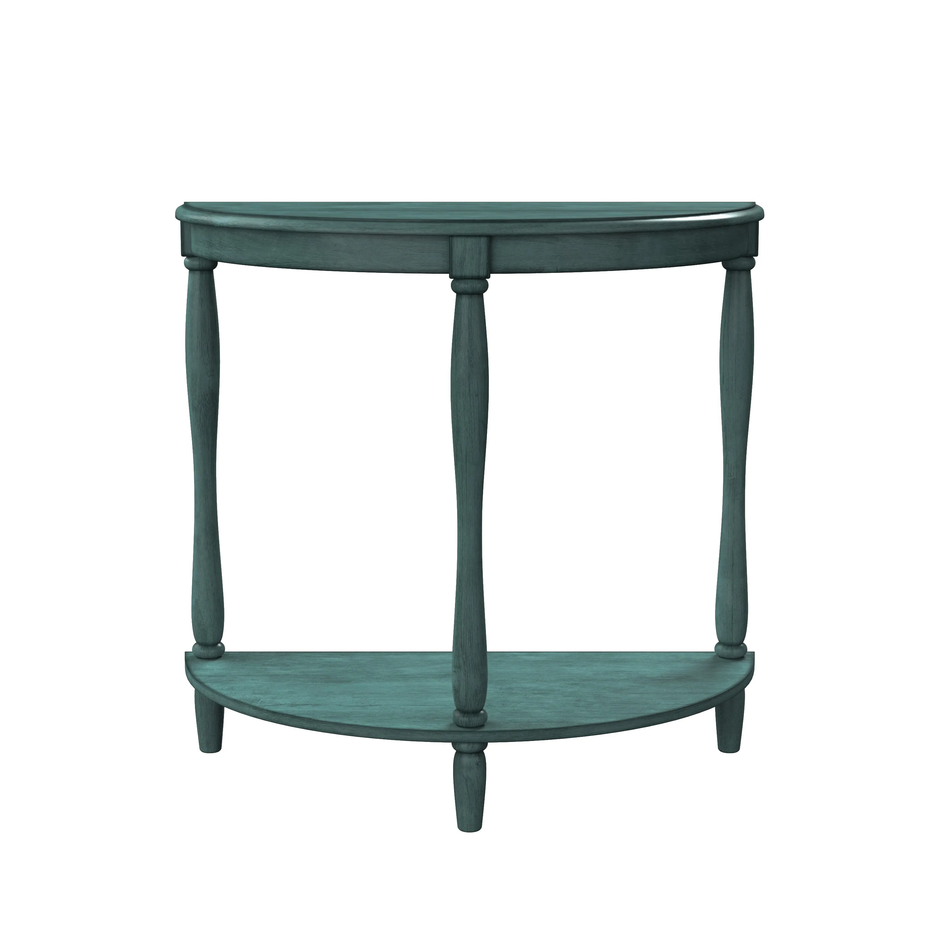 Cherryville Country 28" Demilune Single-Shelf Side Table