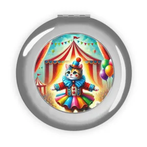 Circus Cat Clown Fashion - Compact Travel Mirror Circus Cat Clown Fashion - Compact Travel Mirror