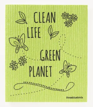 Clean Life Green Planet Swedish Dishcloth Clean Life Green Planet Swedish Dishcloth