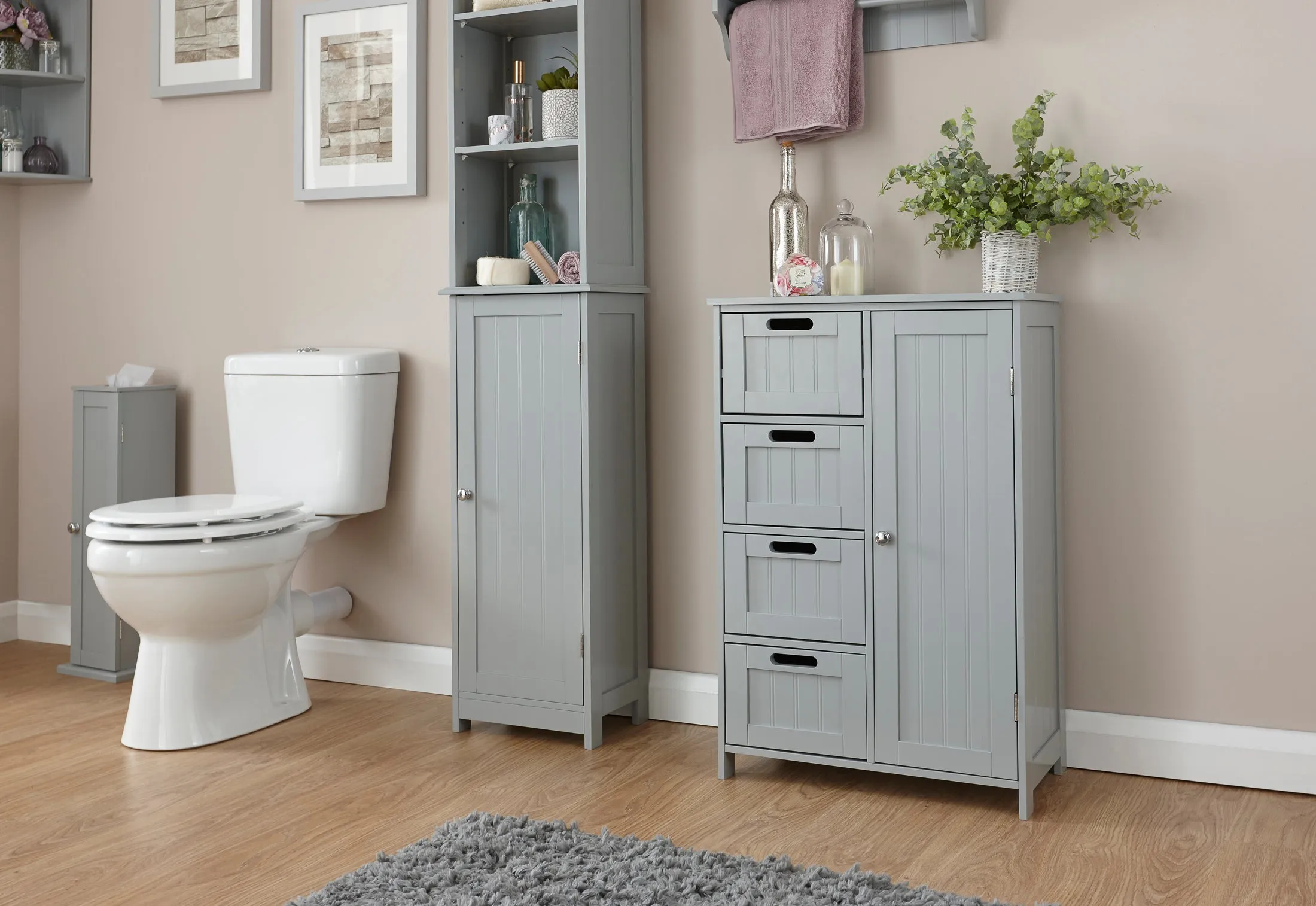 Colonial Multi Cabinet Grey