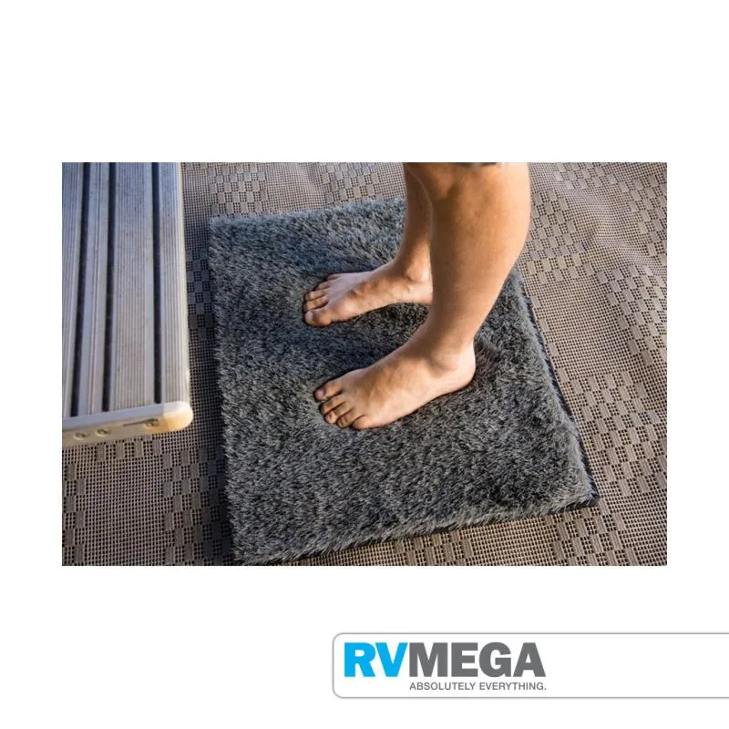 Companion Caravan Step Dust Off Mat Grey 65 x 50cm