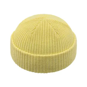 CREAM YELLOW FISHERMAN BEANIE CREAM YELLOW FISHERMAN BEANIE