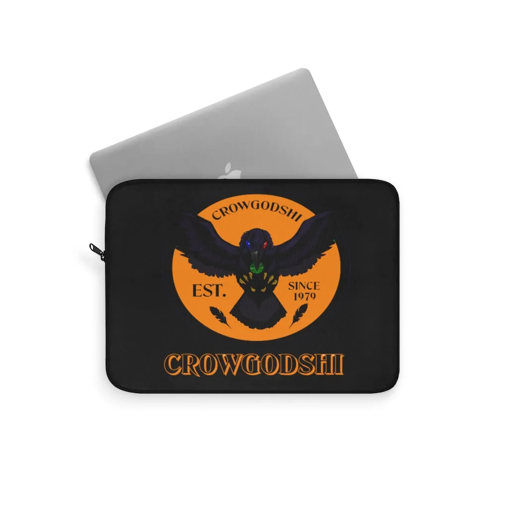 Crowgodshi First Generation Laptop Sleeve, ORANGE LOGO