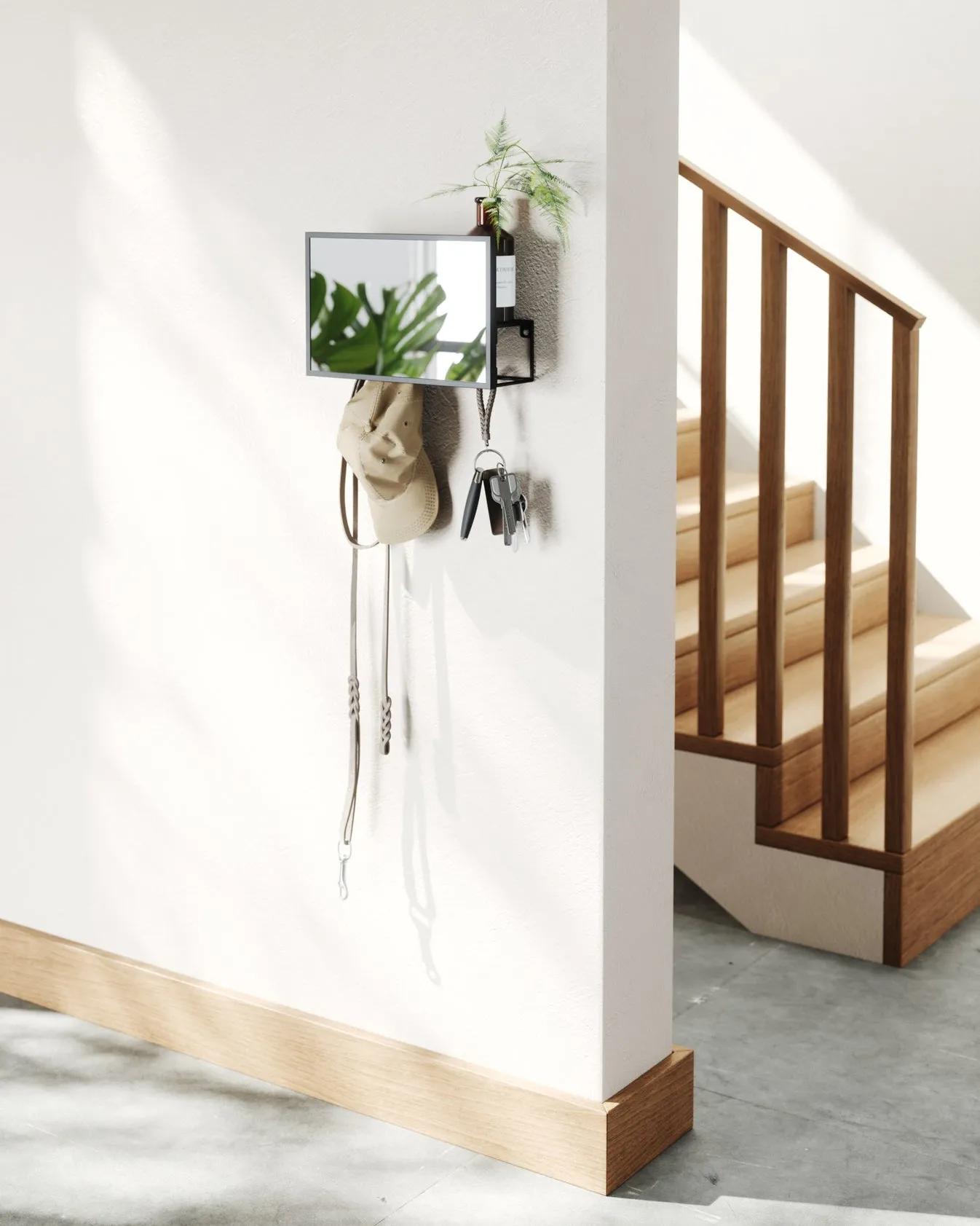 Cubiko Mirror & Organizer - Black