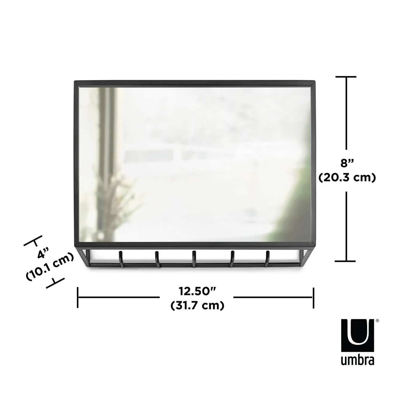 Cubiko Mirror & Organizer - Black