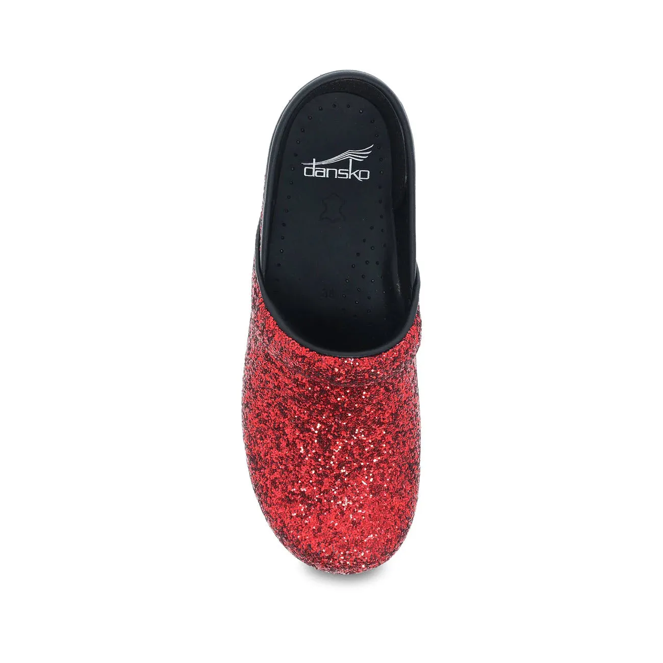 DANSKO PROF RED GLITTER - WOMENS