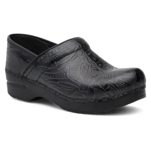 Dansko Women's Professional Clog - Black Tooled Dansko Women's Professional Clog - Black Tooled