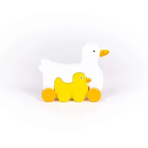 Duck Big and Little Wooden Roller Duck Big and Little Wooden Roller