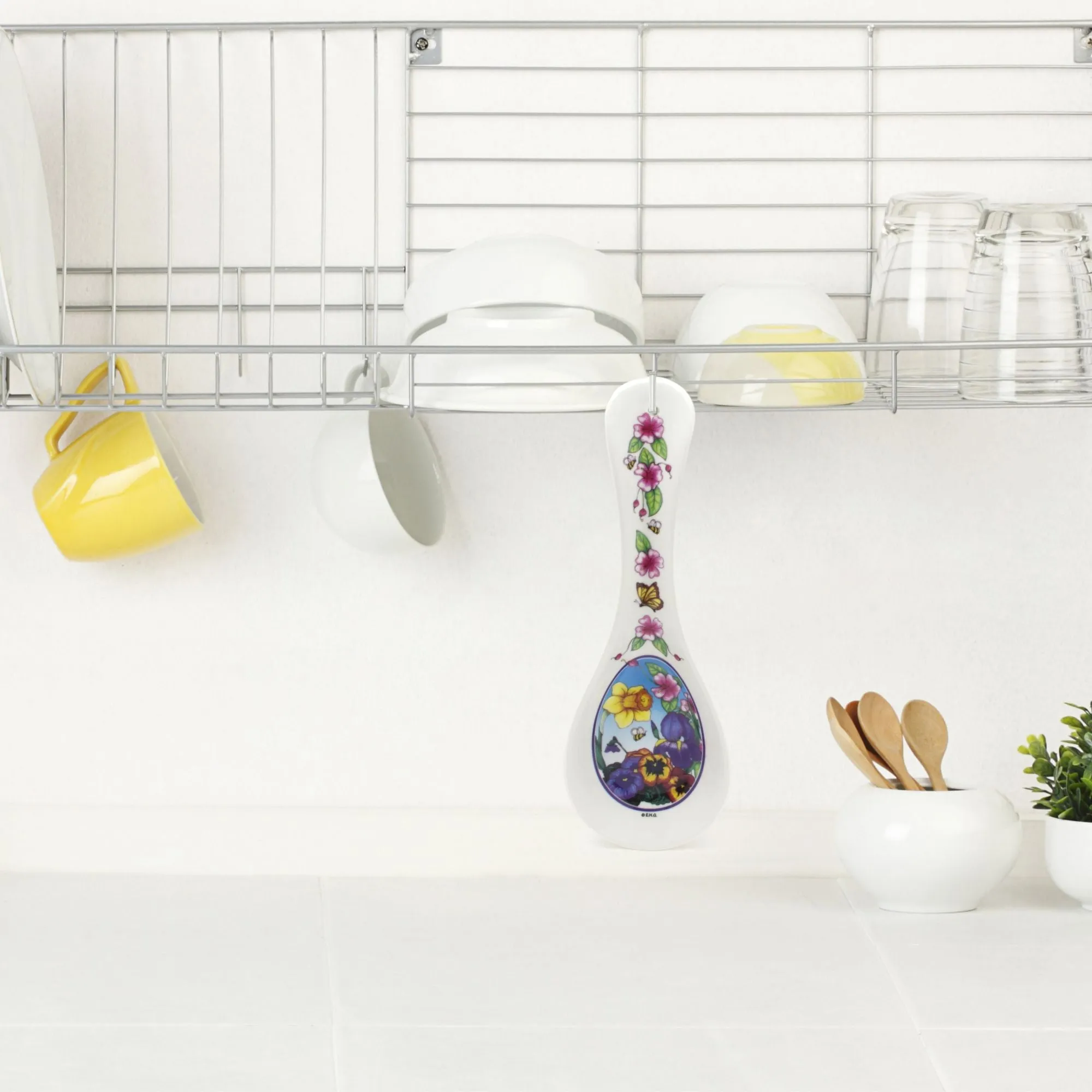 European Spring German Ceramic Spoon Rest