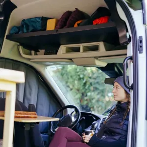 Ford Transit Headliner Shelf, Aluminum Ford Transit Headliner Shelf, Aluminum