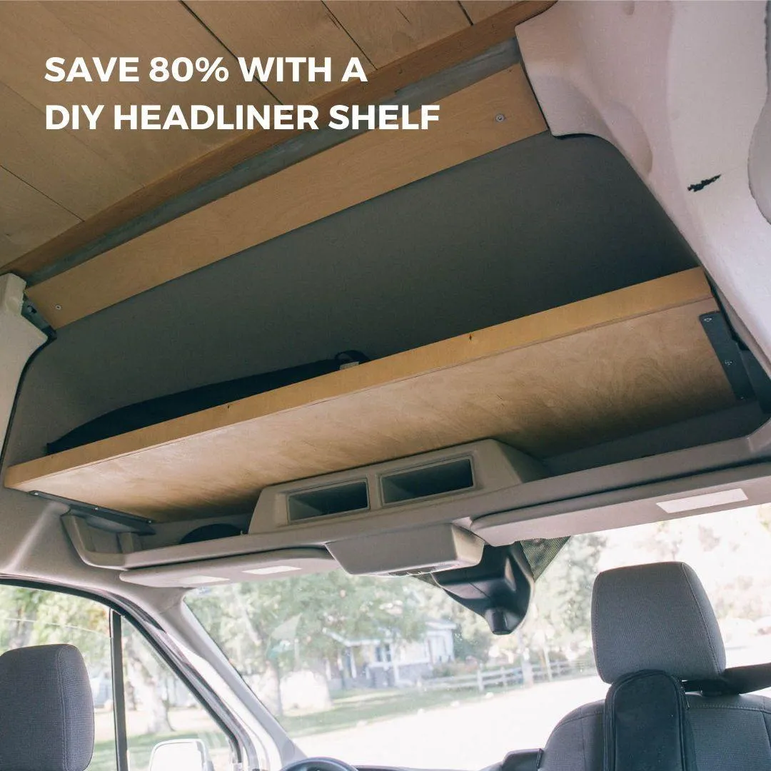 Ford Transit Headliner Shelf DIY Kit