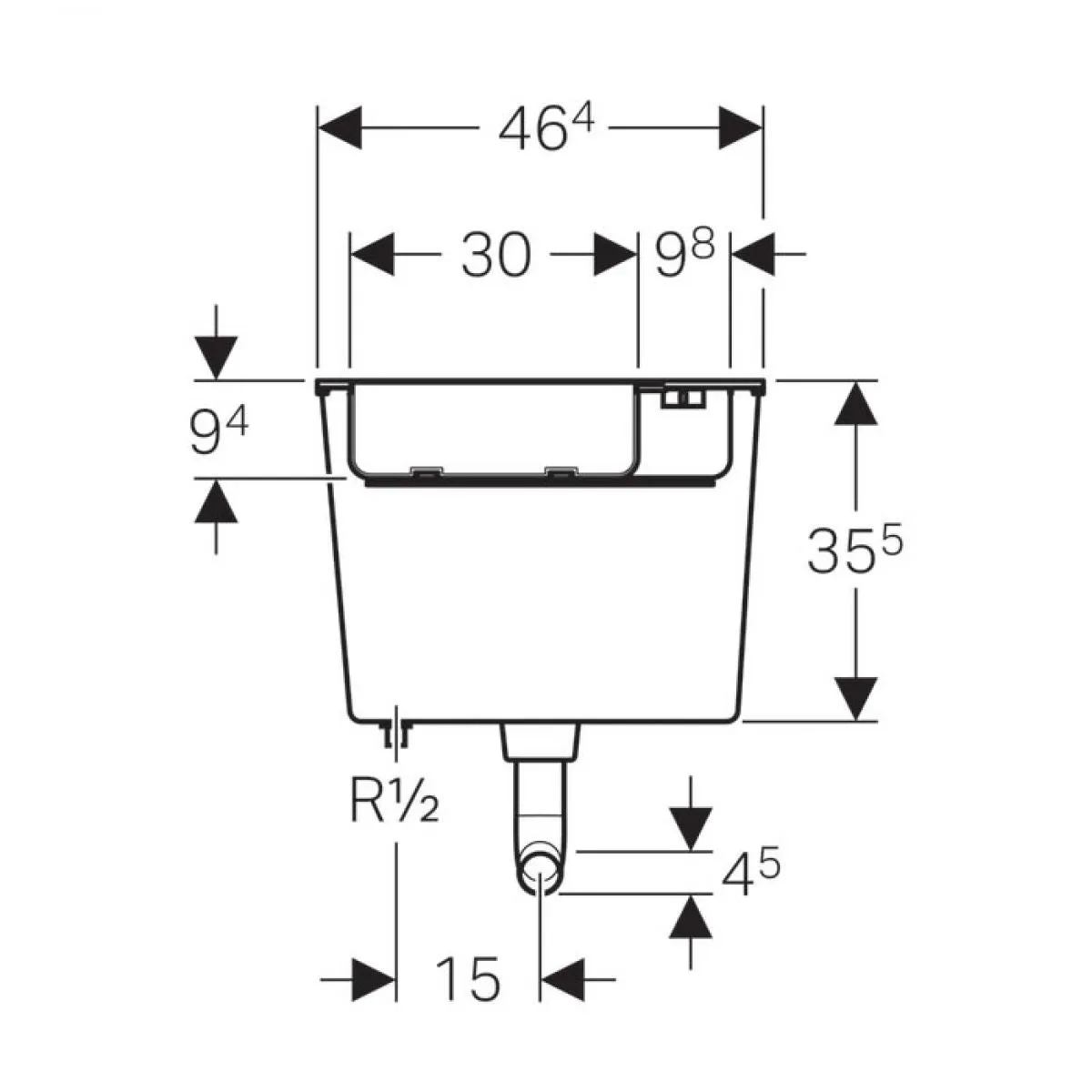 Geberit Duofix WC Cistern for Furniture