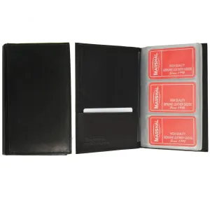 Genuine Leather Business Card Holder Organizer 120 Black Book Wallet Case New !! Genuine Leather Business Card Holder Organizer 120 Black Book Wallet Case New !!