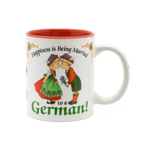 German Gift Idea Mug "Happiness is being Married to a German" German Gift Idea Mug "Happiness is being Married to a German"