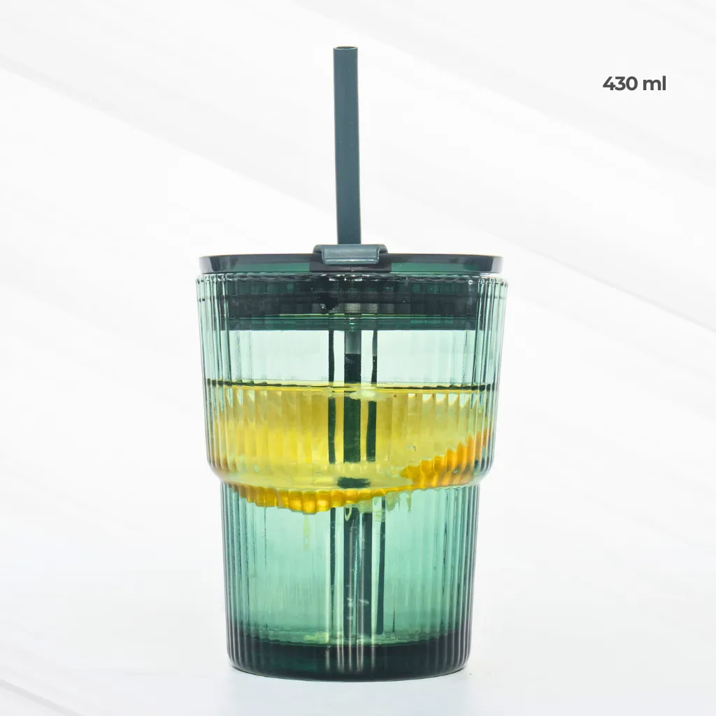 Go Green - Sipper with Straw & Lid