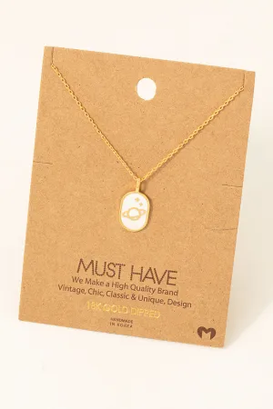 Gold Dipped Planet Stars Pendant Necklace Gold Dipped Planet Stars Pendant Necklace