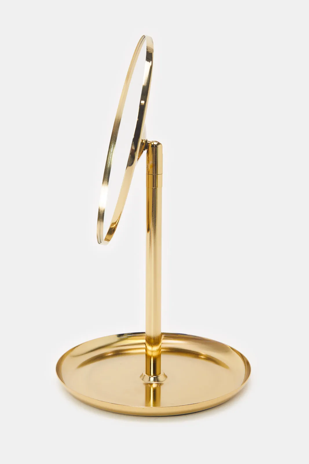 Gold Single Side Mirror With A Tray