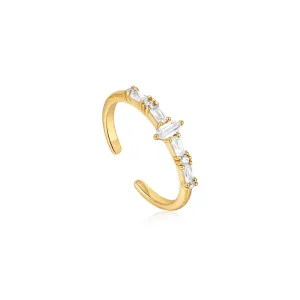 Gold Sparkle Multi Stone Band Ring Gold Sparkle Multi Stone Band Ring