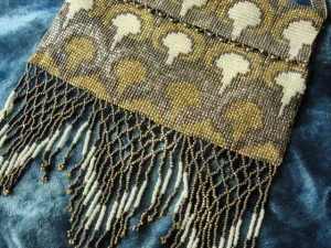 GORGEOUS 1920s Art Deco FRENCH Metal Beaded Purse Bag Lovely Micro Beads Shimmering Gold Silver Flapper Era Collectible Antique Purses GORGEOUS 1920s Art Deco FRENCH Metal Beaded Purse Bag Lovely Micro Beads Shimmering Gold Silver Flapper Era Collectible Antique Purses