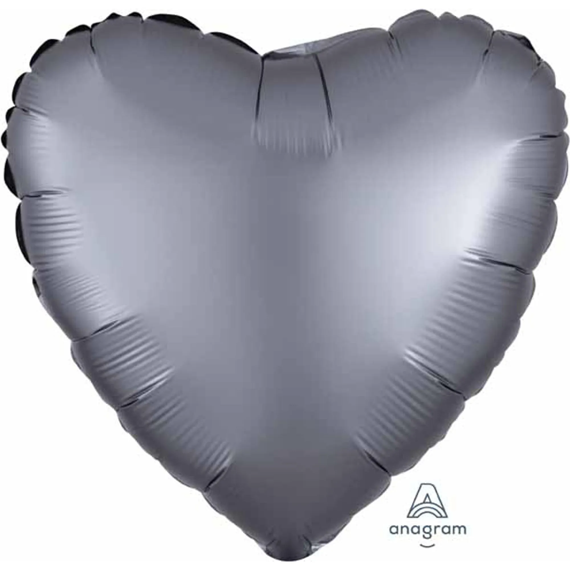 Graphite Satin Heart-Shaped Gift Package (18 Inches)