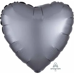 Graphite Satin Heart-Shaped Gift Package (18 Inches) Graphite Satin Heart-Shaped Gift Package (18 Inches)
