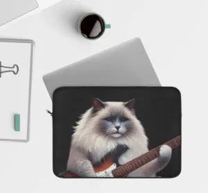 Guitar - Cat Musician - Dungeons and Dragons - Laptop Sleeve Guitar - Cat Musician - Dungeons and Dragons - Laptop Sleeve
