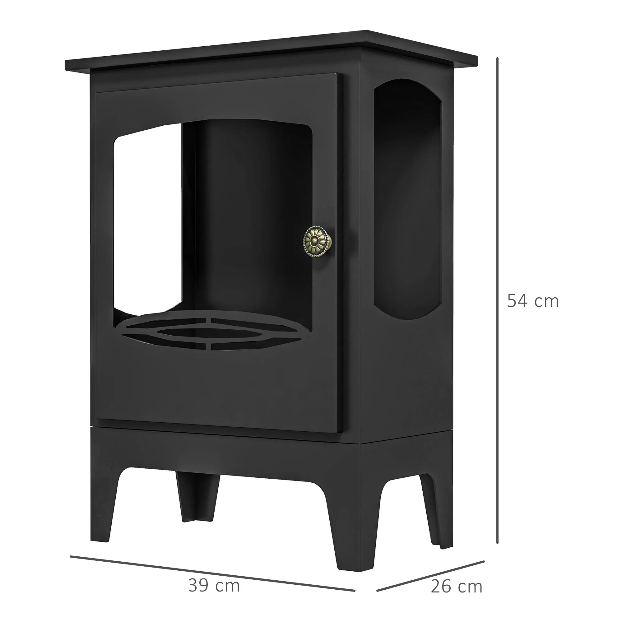HOMCOM Bioethanol Freestanding Fireplace