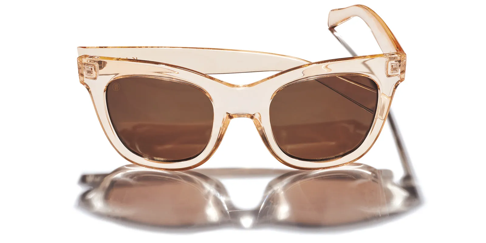 Lido Polarized Sunglasses - Champagne / Brown 12