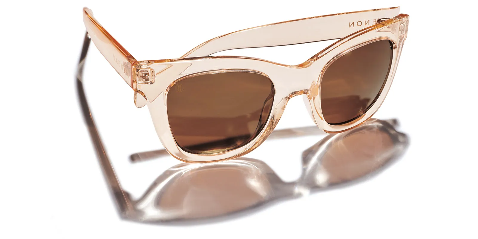 Lido Polarized Sunglasses - Champagne / Brown 12