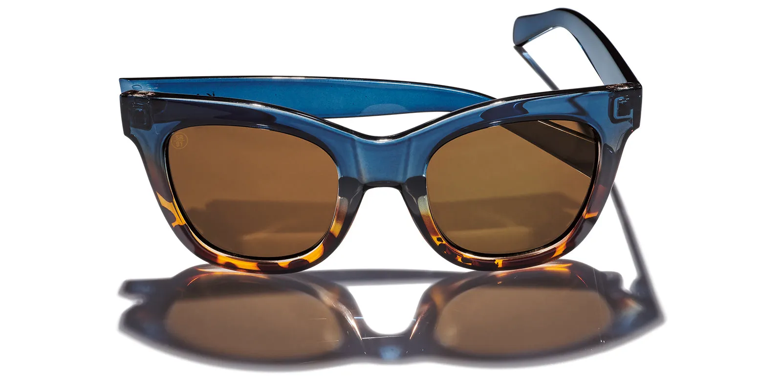 Lido Polarized Sunglasses - Deep Purple Tortoise / Brown 12