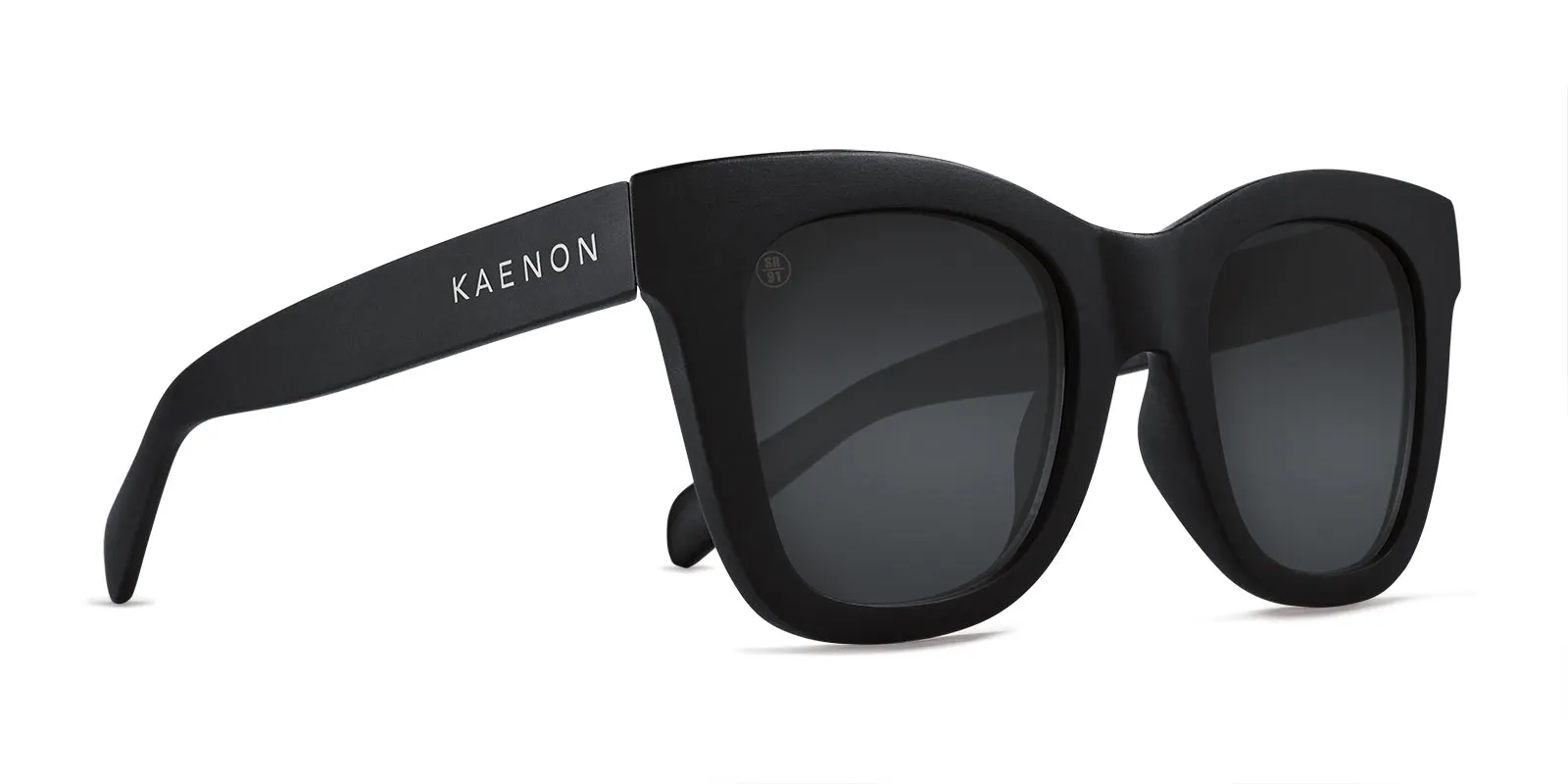 Lido Polarized Sunglasses - Matte Black / Grey 12