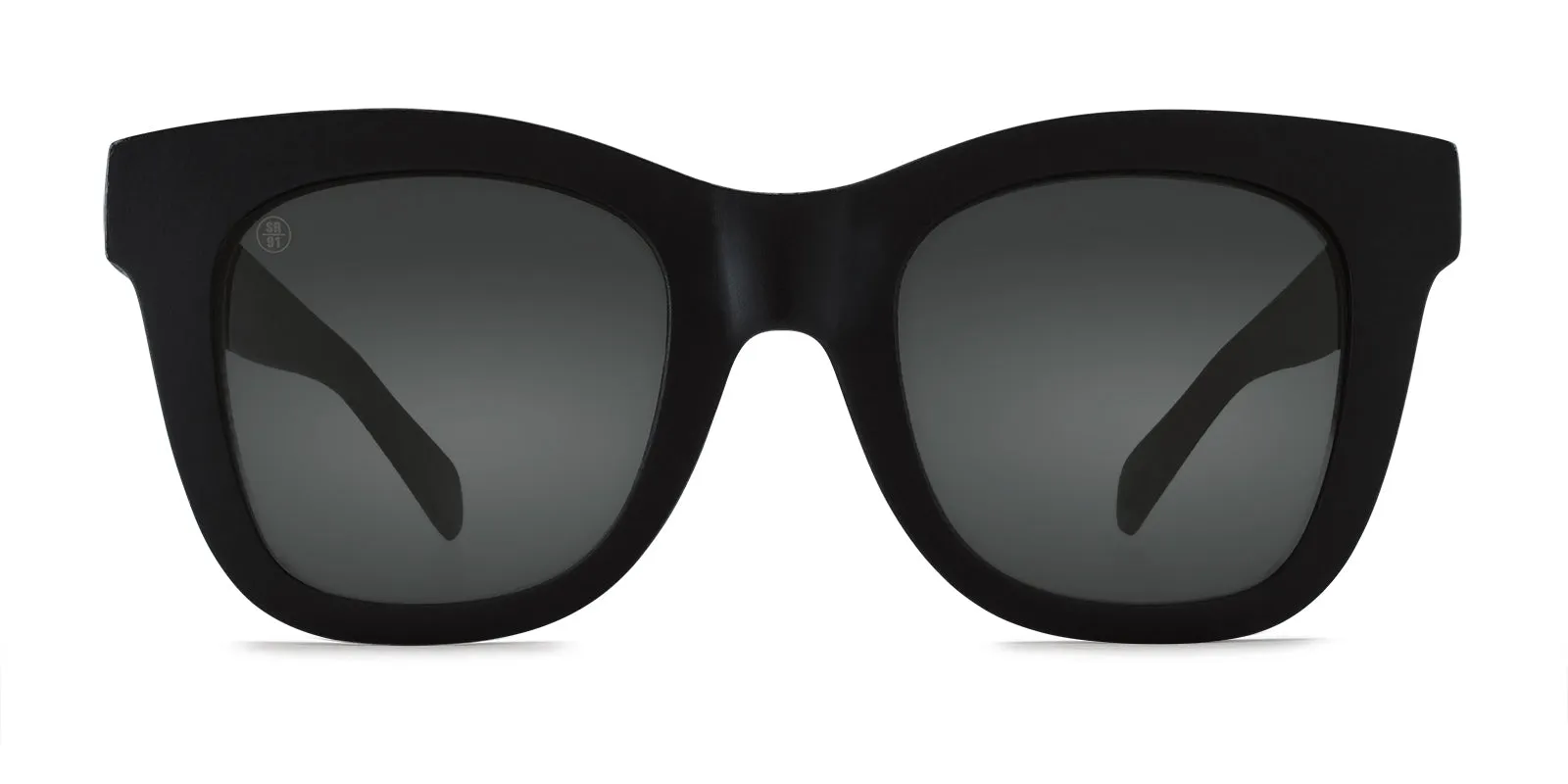 Lido Polarized Sunglasses - Matte Black / Grey 12