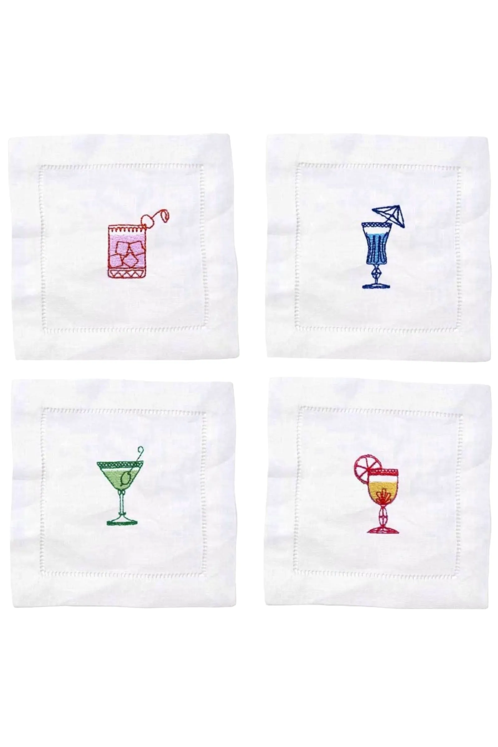 Linen Cocktail Hour Coasters
